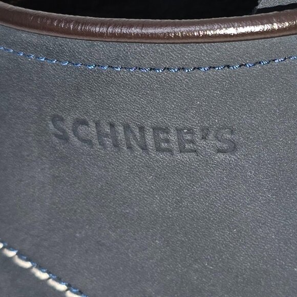 Schnee ELM Italian Collection Women’s Blue Nubuck 6" Moc Toe Lace Up Boots Sz 40 - Picture 7 of 10